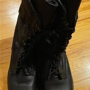 Black Lace-Up Boots
